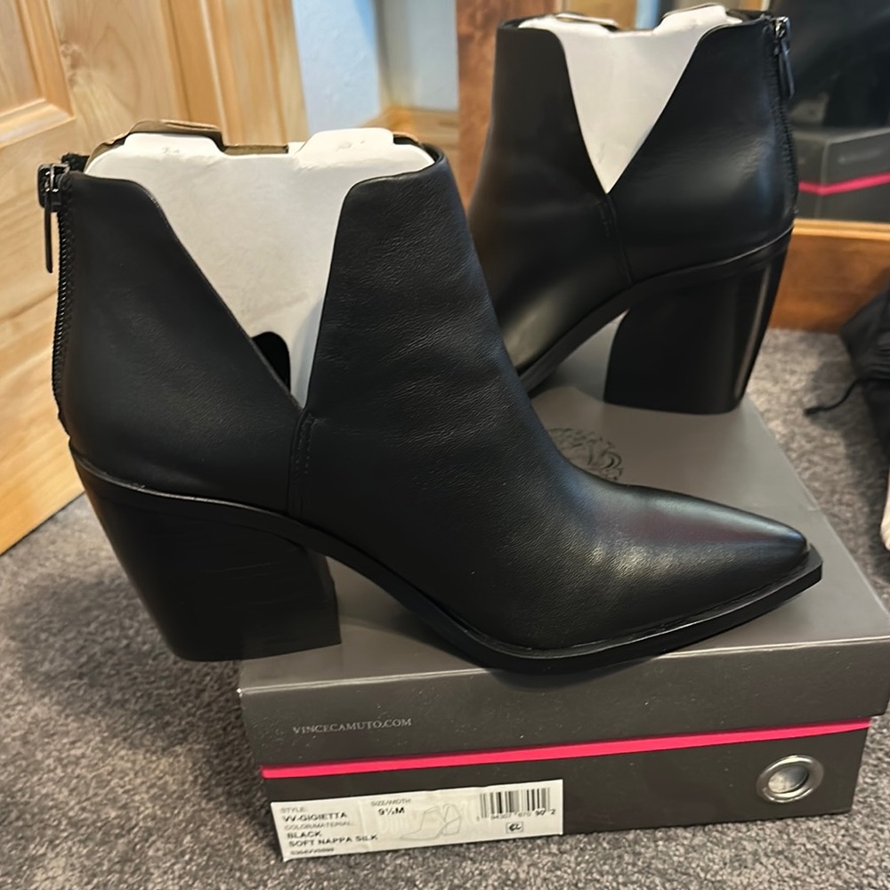 Vince Camuto Women's Black Ankle Boots